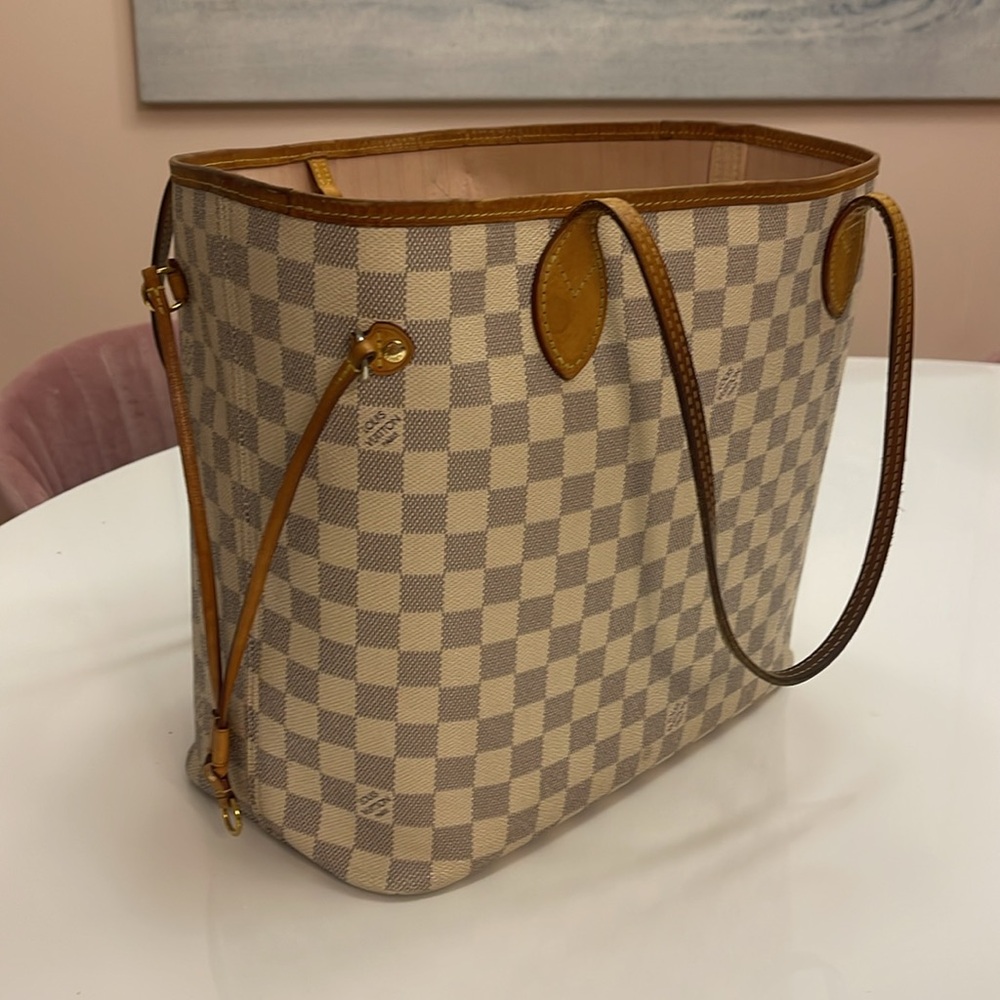 Louis Vuitton Neverfull MM in Damier Azure Ballerine - Picture 8 of 14